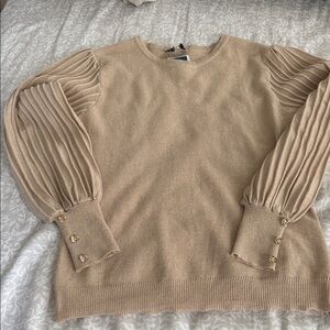 NWT!! Nanette Lepore Sweater with Pleated Sleeves